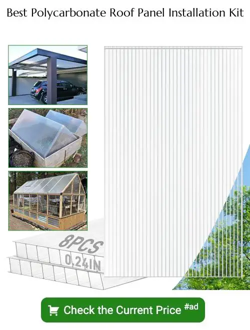 polycarbonate roof panel installation kit